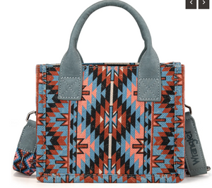 Wrangler Southwestern Mini Tote/Crossbody - Navy