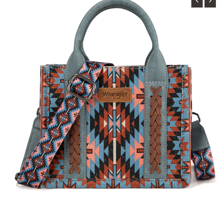 Wrangler Southwestern Mini Tote/Crossbody - Navy