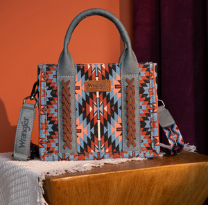 Wrangler Southwestern Mini Tote/Crossbody - Navy
