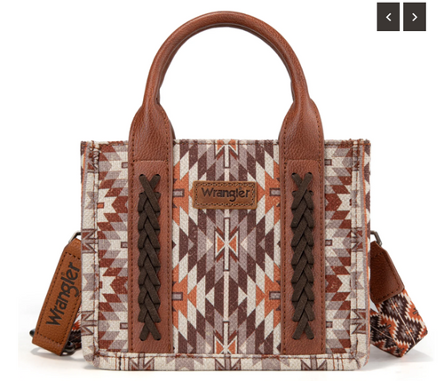 Wrangler Southwestern Mini Tote/Crossbody - Brown
