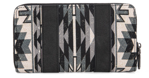 Wrangler Southwestern Art Print Wallet - Black