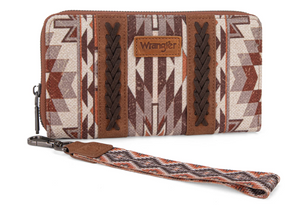 Wrangler Southwestern Art Print Wallet - Brown