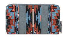 Wrangler Southwestern Art Print Wallet - Navy
