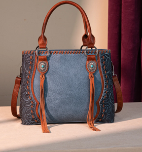 Trinity Ranch Concho Collection Tote/Crossbody - Jean