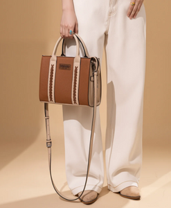 Wrangler Whipstitch Tote/Crossbody - Brown