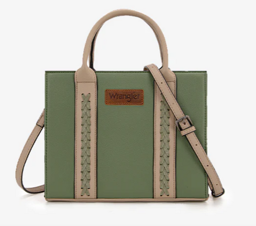 Wrangler Whipstitch Tote/Crossbody - Green