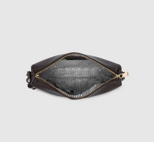 Kasey Crossbody Bag - Stripe Strap - Chocolate