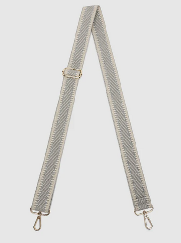 Kiki Webbing Bag Strap - Light Grey
