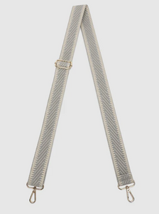 Kiki Webbing Bag Strap - Light Grey