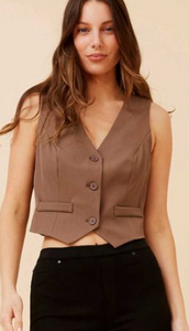 Tailored Cropped Vest