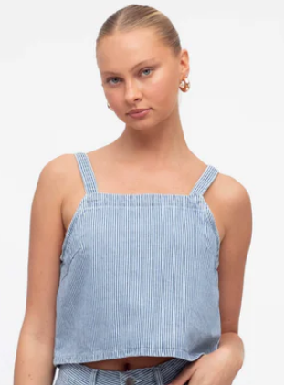 Stripe Denim Co-Ord Top