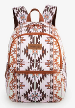 Wrangler Aztec Print Nappy Back pack - Light Brown