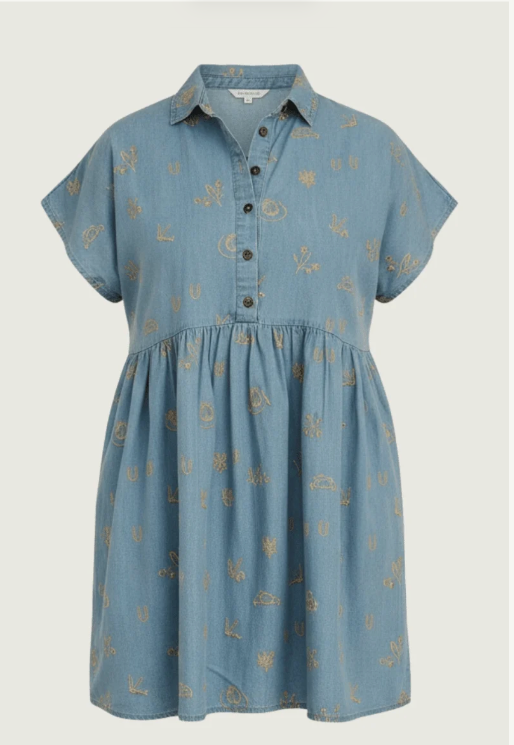 Rural outback linen lady Jane dress denim