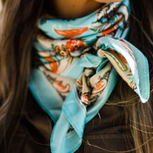 Wild Rag - 35X35" Turquoise That So 70's Paisley Scarf