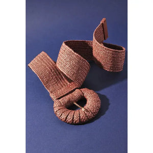 (Best) WRAPPED HALFMOON ELASTIC STRAW BELT