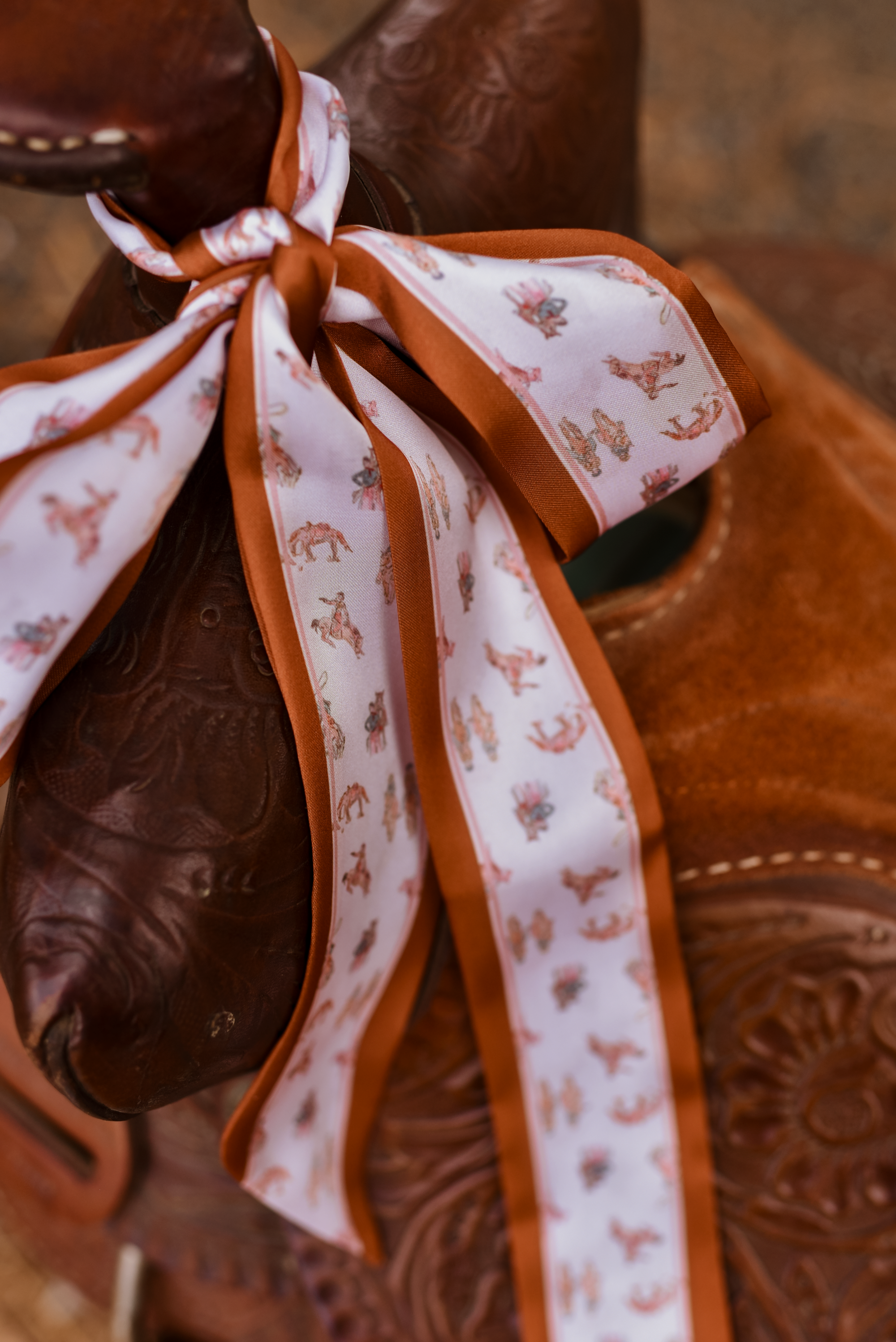 Saddle Club Western Twilly Scarf: Equestrian Cowgirl Silky Chiffon Hair &amp; Neck Scarf
