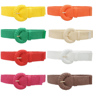 (Best) WRAPPED HALFMOON ELASTIC STRAW BELT
