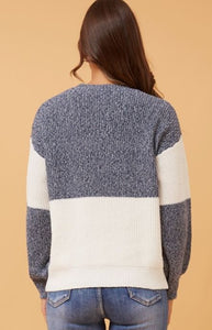 Alya Colour Block Knit Jumper