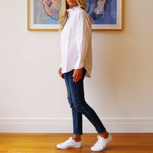 Lottie White Cotton Poplin Ladies Shirt