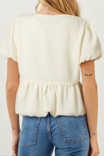 Bow Tie Short Sleeve Blouse