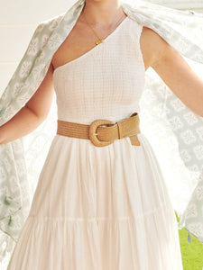 Eudice Point Buckle Straw Belt