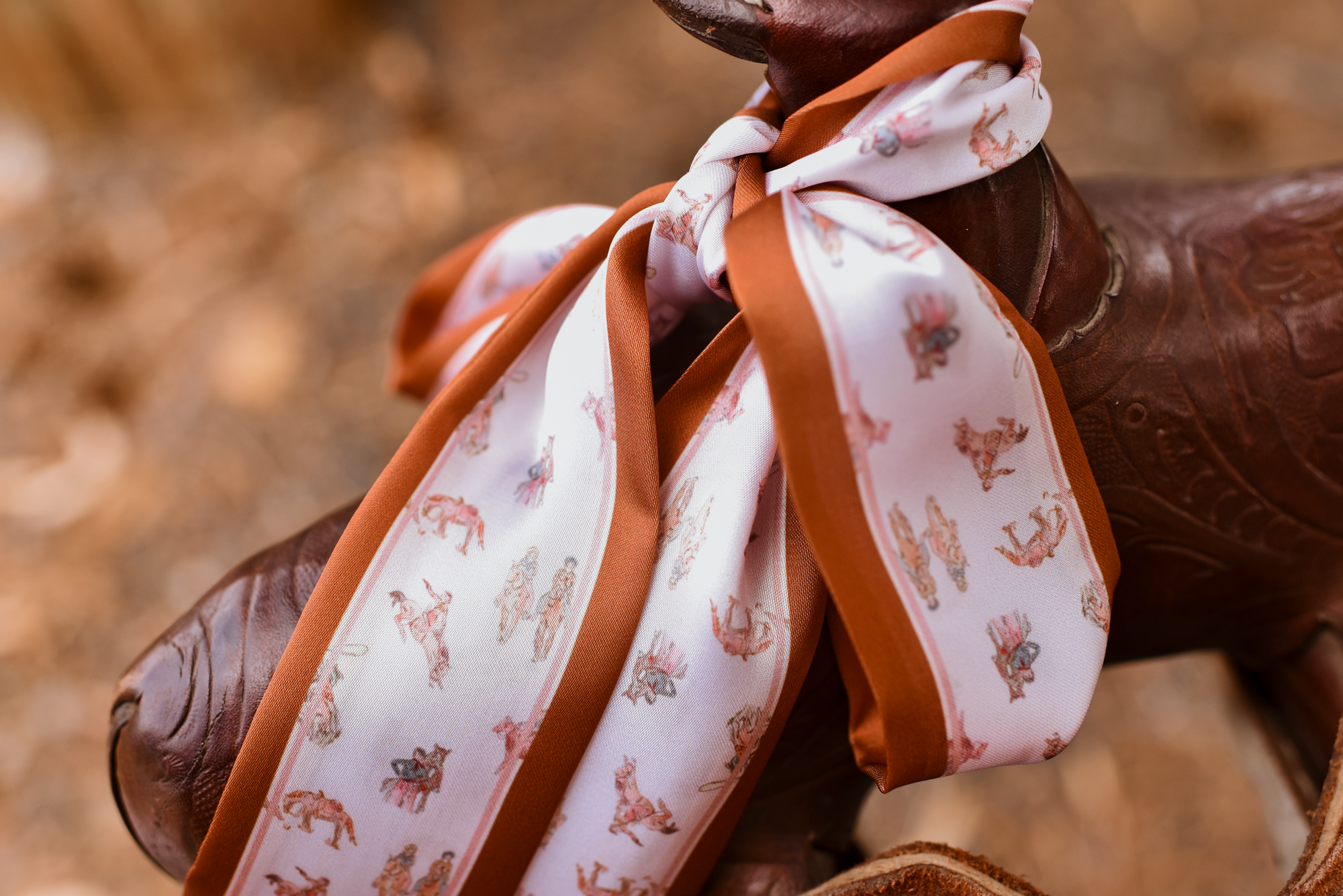 Saddle Club Western Twilly Scarf: Equestrian Cowgirl Silky Chiffon Hair &amp; Neck Scarf