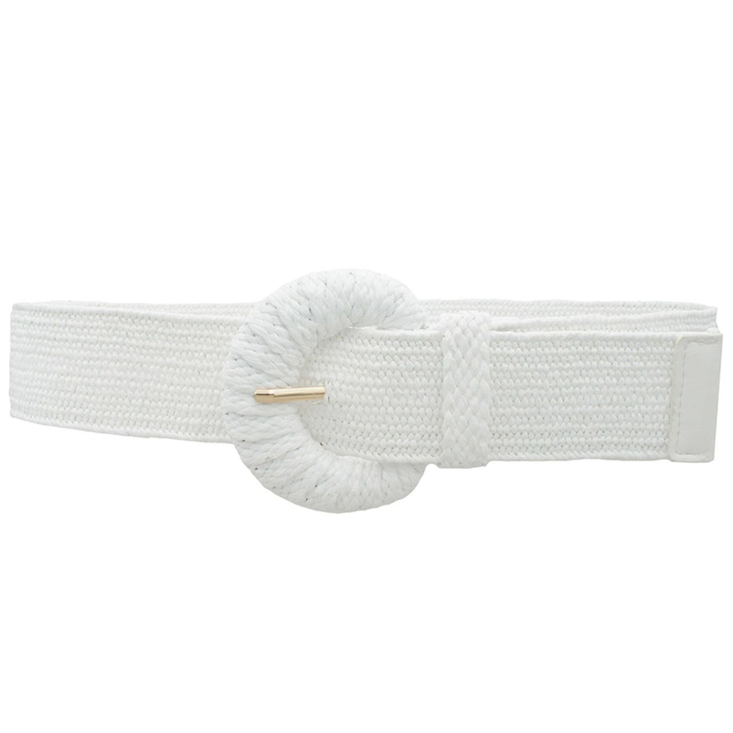 (Best) WRAPPED HALFMOON ELASTIC STRAW BELT