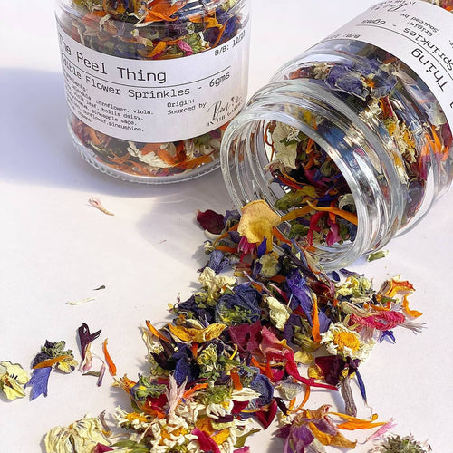 Edible Flower Sprinkles-Rainbow Mix ** Limted Special Offer