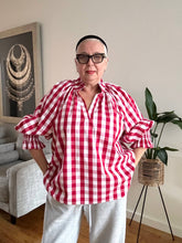 Gingham Top - 914 - Red