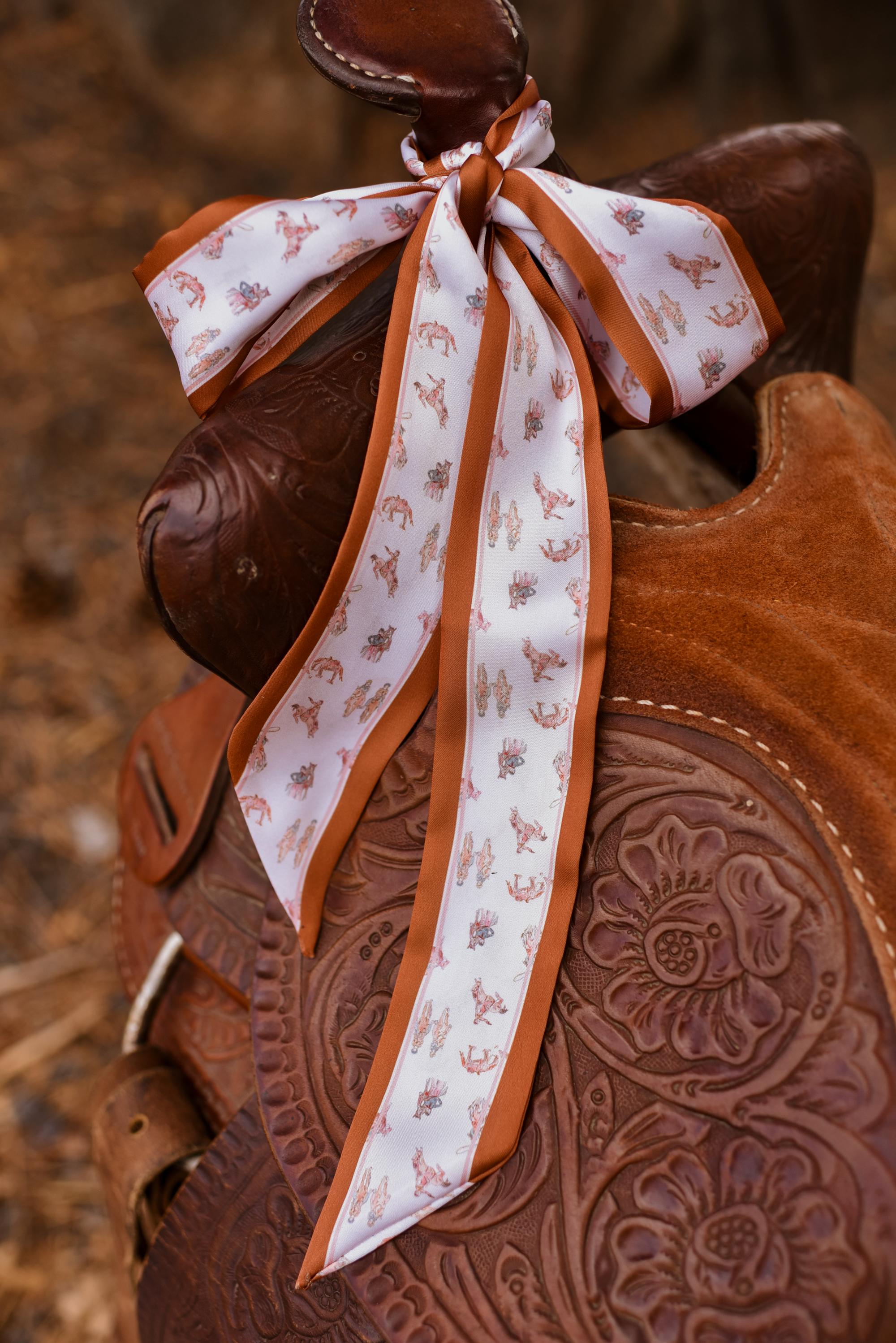 Saddle Club Western Twilly Scarf: Equestrian Cowgirl Silky Chiffon Hair &amp; Neck Scarf