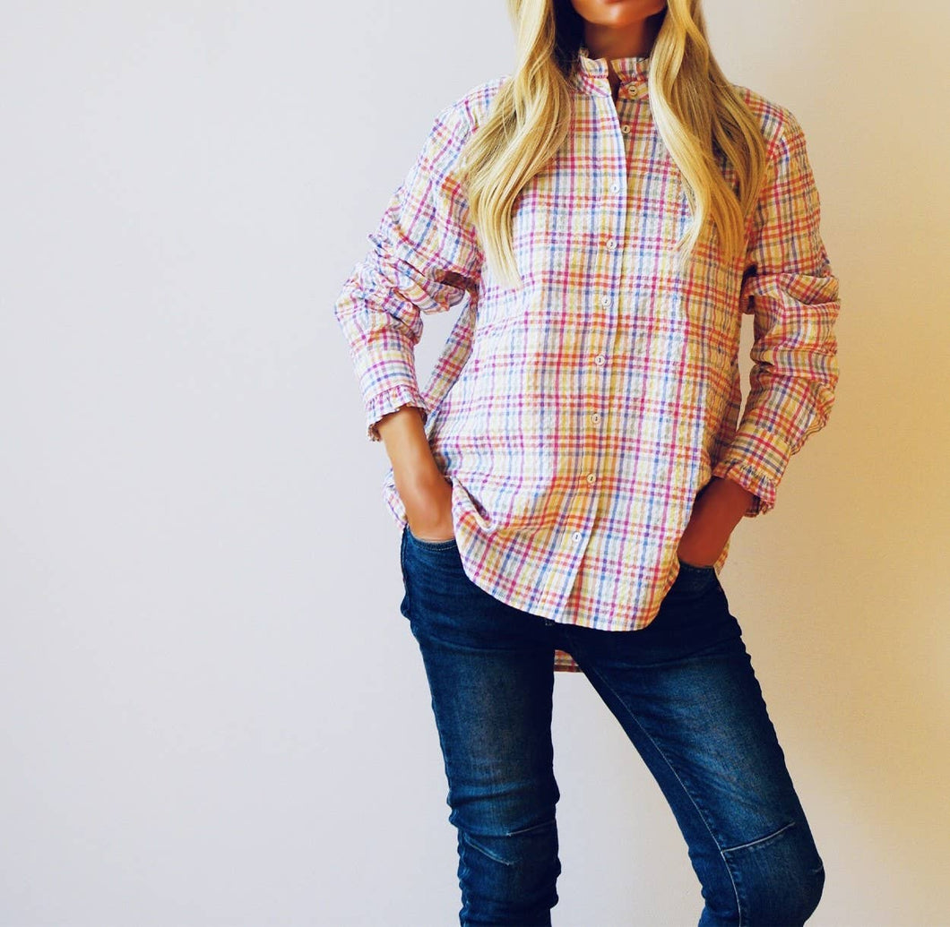 Maple Multi Check Cotton Mix Shirt