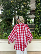 Checked Top - 893 - Red & White