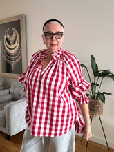 Gingham Top - 914 - Red