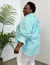 Stripe Top - 844 - Turquoise Stripe