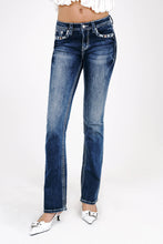 Grace in LA Aztec Modify Mid-Rise Boot Cut inseam 30"