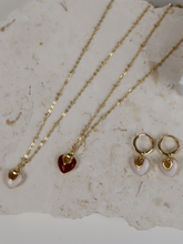 Jules Heart White 18K Gold Plated Necklace