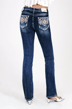 Grace in LA Aztec Modify Mid-Rise Boot Cut inseam 30"