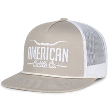 Longhorn Hat - White & Gold