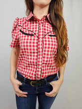 MK611 SL Button Down Shirt - Red Gingham