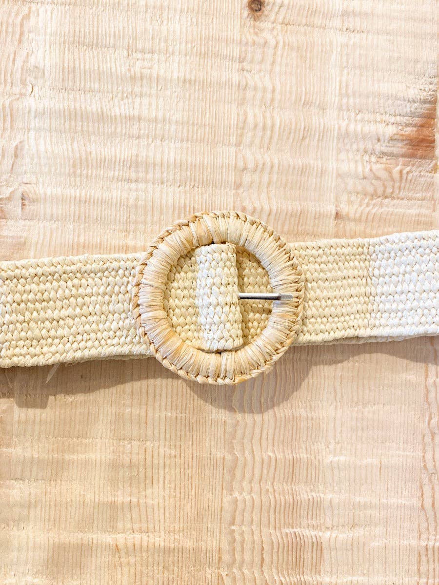 Shelley Round Buckle Stretchy Belt