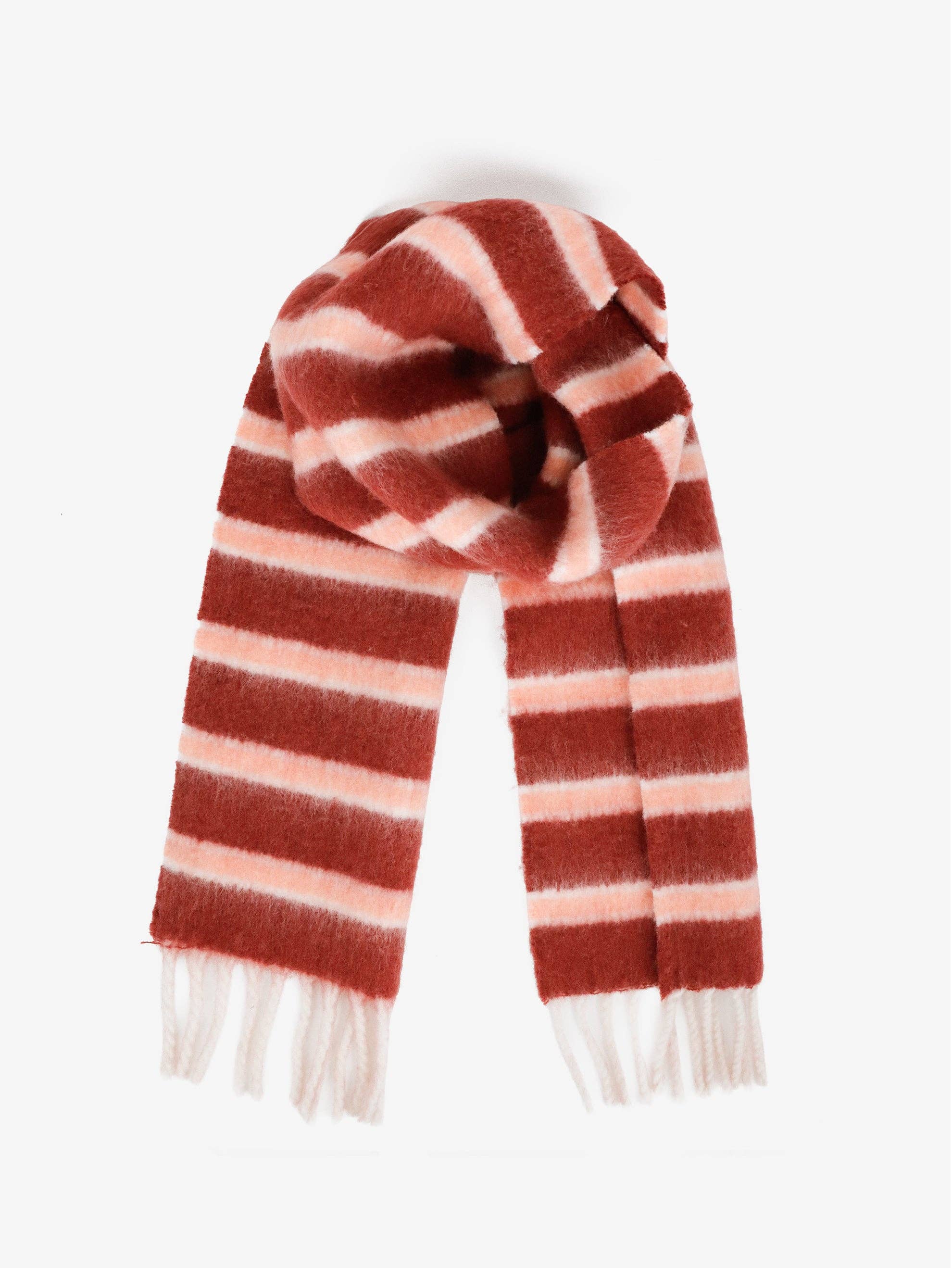 Sora Stripe Fluffy Scarf