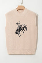 Western Rodeo Cowboy Short Sleeve Sweater