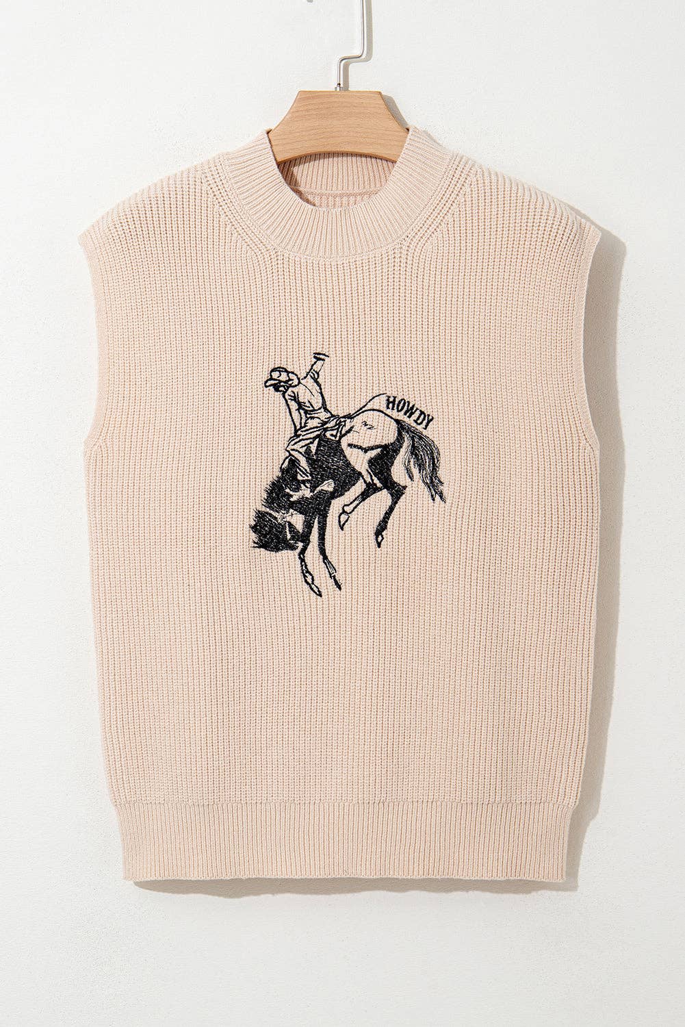 Western Rodeo Cowboy Short Sleeve Sweater
