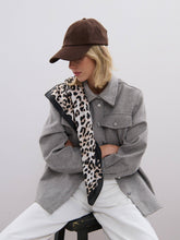 Leopard Patterned Lightweight Scarf
