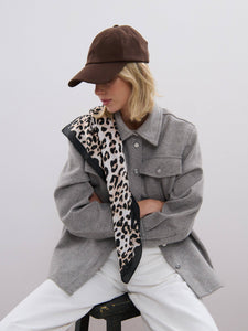 Leopard Patterned Lightweight Scarf