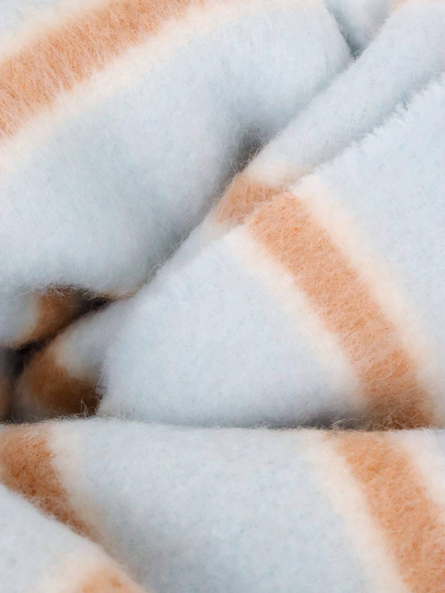 Cloud Stripe Fluffy Scarf