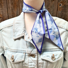 Wild Rag - Blue Western Skinny Mini Wild Cowgirl Necktie
