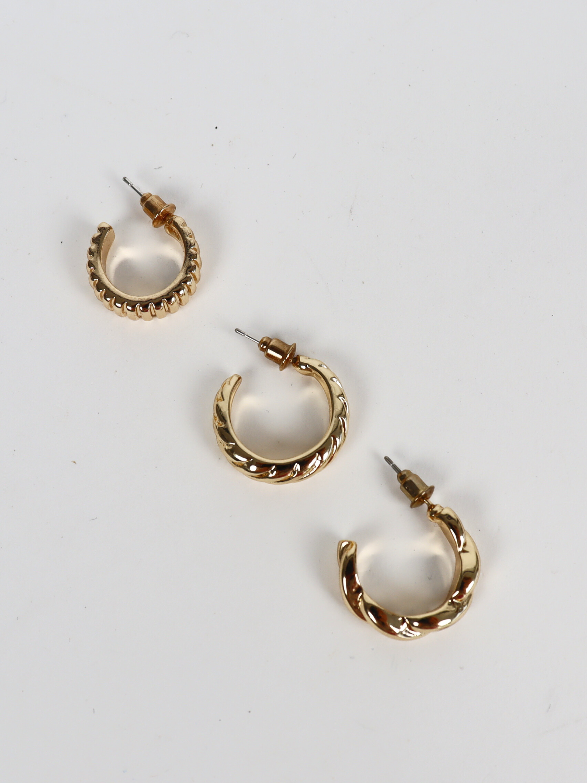 L&amp;S Mondo 3 Piece Earring Set