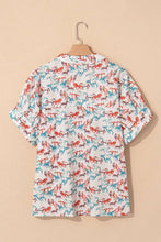 Plus Size Western Horse V-Neck Blouse