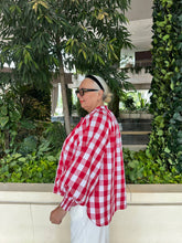 Checked Top - 893 - Red & White